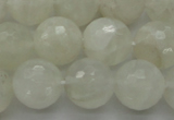 CMS1045 15.5 inches 14mm faceted round A grade white moonstone beads