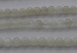 CMS1050 15.5 inches 4mm round grey moonstone beads wholesale