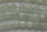 CMS1055 15.5 inches 6mm faceted round grey moonstone beads wholesale