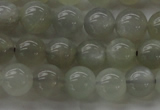 CMS1058 15.5 inches 8mm round grey moonstone beads wholesale