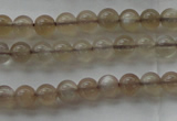 CMS1063 15.5 inches 4mm round grey moonstone beads wholesale