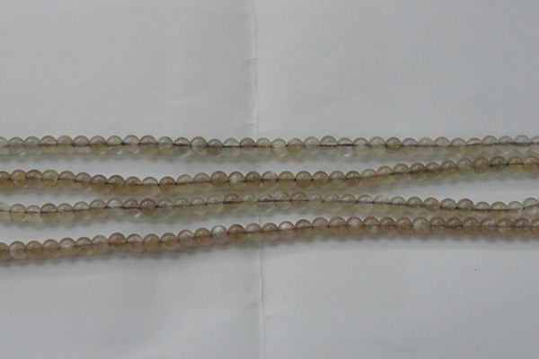 CMS1063 15.5 inches 4mm round grey moonstone beads wholesale