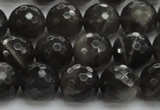 CMS1077 15.5 inches 10mm faceted round grey moonstone beads wholesale