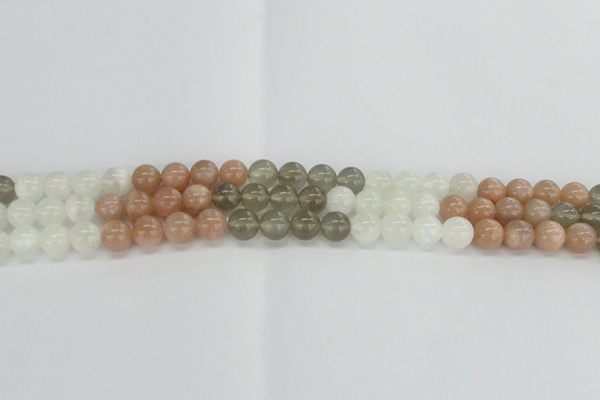 CMS1082 15.5 inches 8mm round mixed moonstone beads wholesale