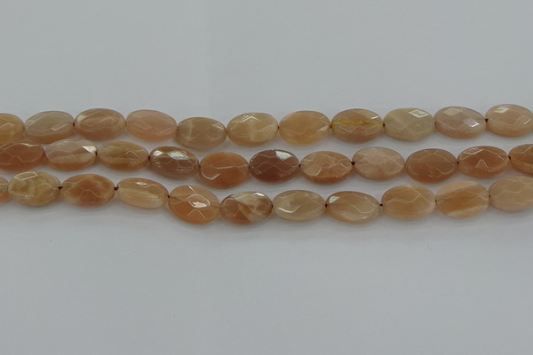 CMS1105 15.5 inches 10*14mm faceted oval moonstone gemstone beads