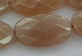 CMS1110 15.5 inches 20*30mm faceted oval moonstone gemstone beads