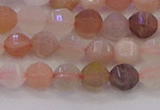 CMS1166 15.5 inches 6mm faceted round rainbow moonstone beads