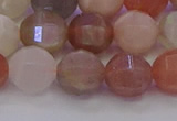 CMS1168 15.5 inches 10mm faceted round rainbow moonstone beads