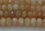 CMS1170 15.5 inches 4*6mm faceted rondelle moonstone beads