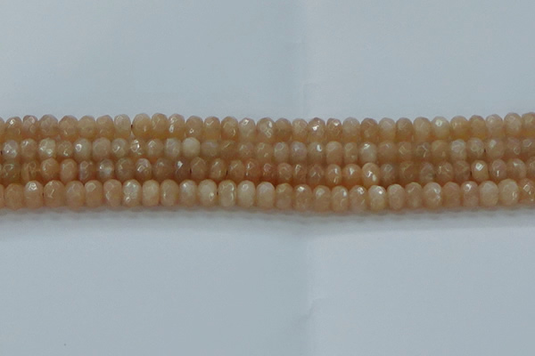 CMS1170 15.5 inches 4*6mm faceted rondelle moonstone beads