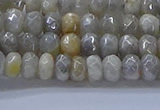 CMS1331 15.5 inches 4*6mm faceted rondelle AB-color grey moonstone beads