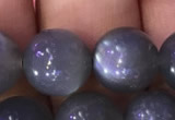 CMS1431 15.5 inches 12mm round black moonstone gemstone beads