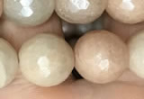 CMS1454 15.5 inches 12mm faceted round AB-color moonstone beads