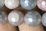 CMS1458 15.5 inches 10mm faceted round AB-color moonstone beads