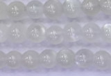 CMS1485 15.5 inches 4mm round white moonstone beads wholesale