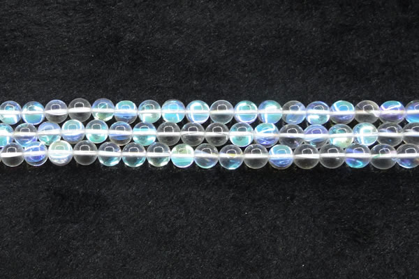 CMS1503 15.5 inches 10mm round synthetic moonstone beads wholesale