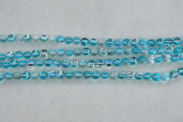 CMS1551 15.5 inches 6mm round synthetic moonstone beads wholesale