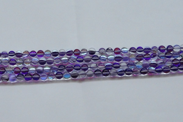 CMS1571 15.5 inches 6mm round synthetic moonstone beads wholesale