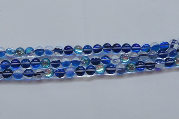 CMS1583 15.5 inches 10mm round synthetic moonstone beads wholesale