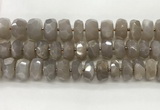 CMS1662 15.5 inches 6*13mm - 8*14mm faceted tyre moonstone beads