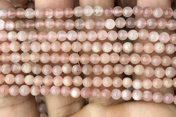 CMS1670 15.5 inches 4mm round moonstone beads wholesale