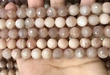 CMS1680 15.5 inches 10mm faceted round moonstone beads wholesale