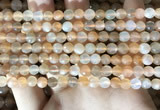 CMS1715 15.5 inches 6mm faceted round rainbow moonstone beads