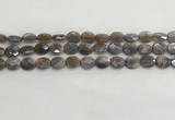 CMS1797 15.5 inches 8*10mm faceted oval AB-color moonstone beads