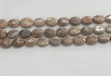 CMS1800 15.5 inches 12*16mm faceted oval AB-color moonstone beads