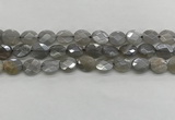 CMS1811 15.5 inches 10*12mm faceted oval AB-color moonstone beads