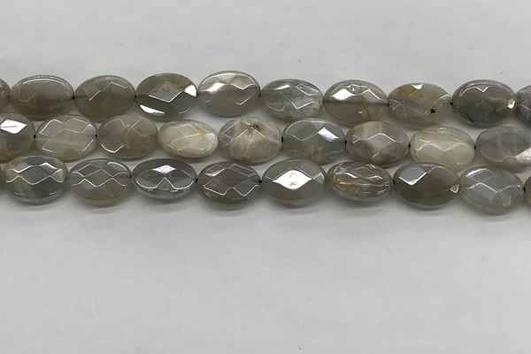 CMS1812 15.5 inches 10*14mm faceted oval AB-color moonstone beads