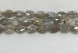 CMS1814 15.5 inches 13*18mm faceted oval AB-color moonstone beads