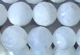 CMS1861 15.5 inches 8mm faceted round white moonstone gemstone beads