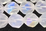 CMS1873 15.5 inches 10mm faceted nuggets AB-color white moonstone beads