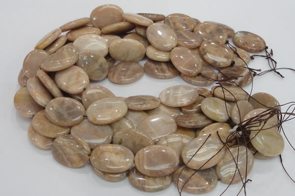 CMS19 15.5 inches 18*25mm oval moonstone gemstone beads wholesale