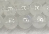 CMS1907 15.5 inches 8mm round white moonstone gemstone beads