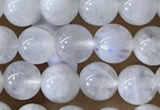 CMS1921 15.5 inches 6mm round white moonstone gemstone beads