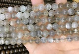 CMS1942 15.5 inches 8mm round grey moonstone beads wholesale