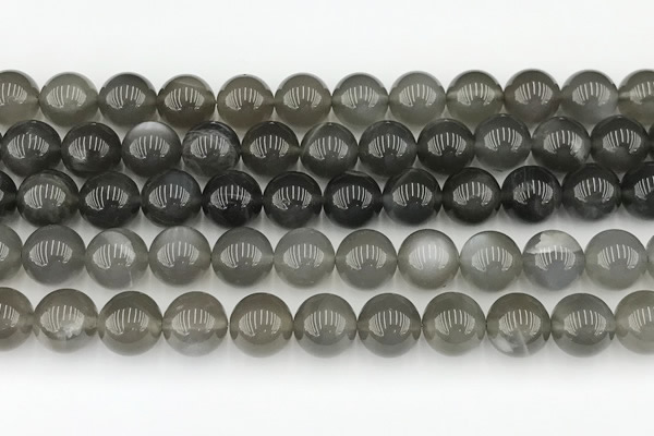 CMS2022 15.5 inches 10mm round black moonstone beads wholesale