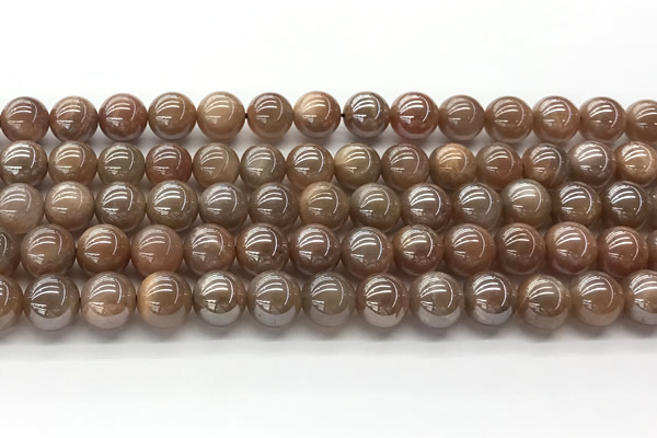 CMS2083 15 inches 10mm round AB-color moonstone beads