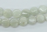 CMS209 15.5 inches 10mm flat round moonstone gemstone beads wholesale