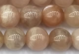 CMS2110 15 inches 7mm round moonstone beads