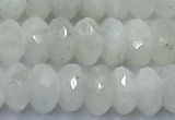 CMS2122 15 inches 6*8mm faceted rondelle white moonstone beads