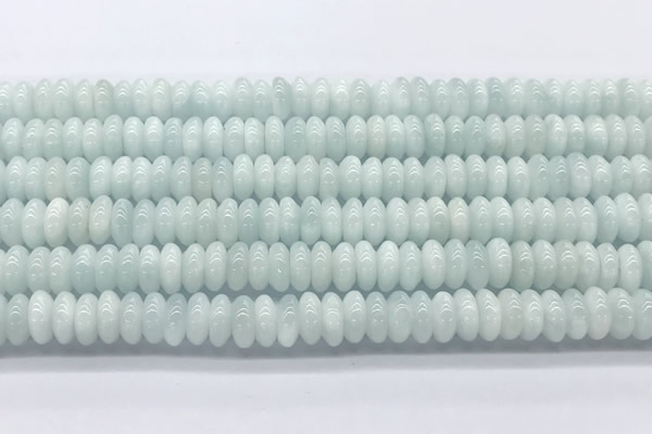 CMS2136 15 inches 3.5*8mm rondelle blue moonstone beads