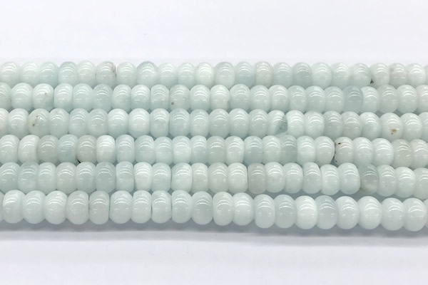 CMS2137 15 inches 6*8mm rondelle blue moonstone beads