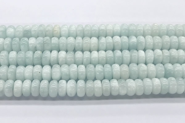 CMS2138 15 inches 6*10mm rondelle blue moonstone beads