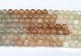 CMS2165 15 inches 6mm round rainbow moonstone beads