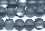 CMS2198 15 inches 6mm, 8mm, 10mm & 12mm round matte synthetic moonstone beads