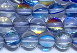 CMS2212 15 inches 6mm, 8mm, 10mm & 12mm round synthetic moonstone beads