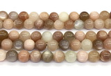 CMS2275 15 inches 10mm round rainbow moonstone gemstone beads